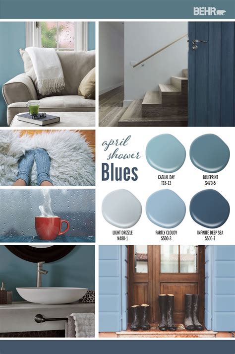 Blueprint is a optimistic steel blue, somewhere between a navy and denim, that maps out the future with its dusky blue-gray tone. . Behr colors
